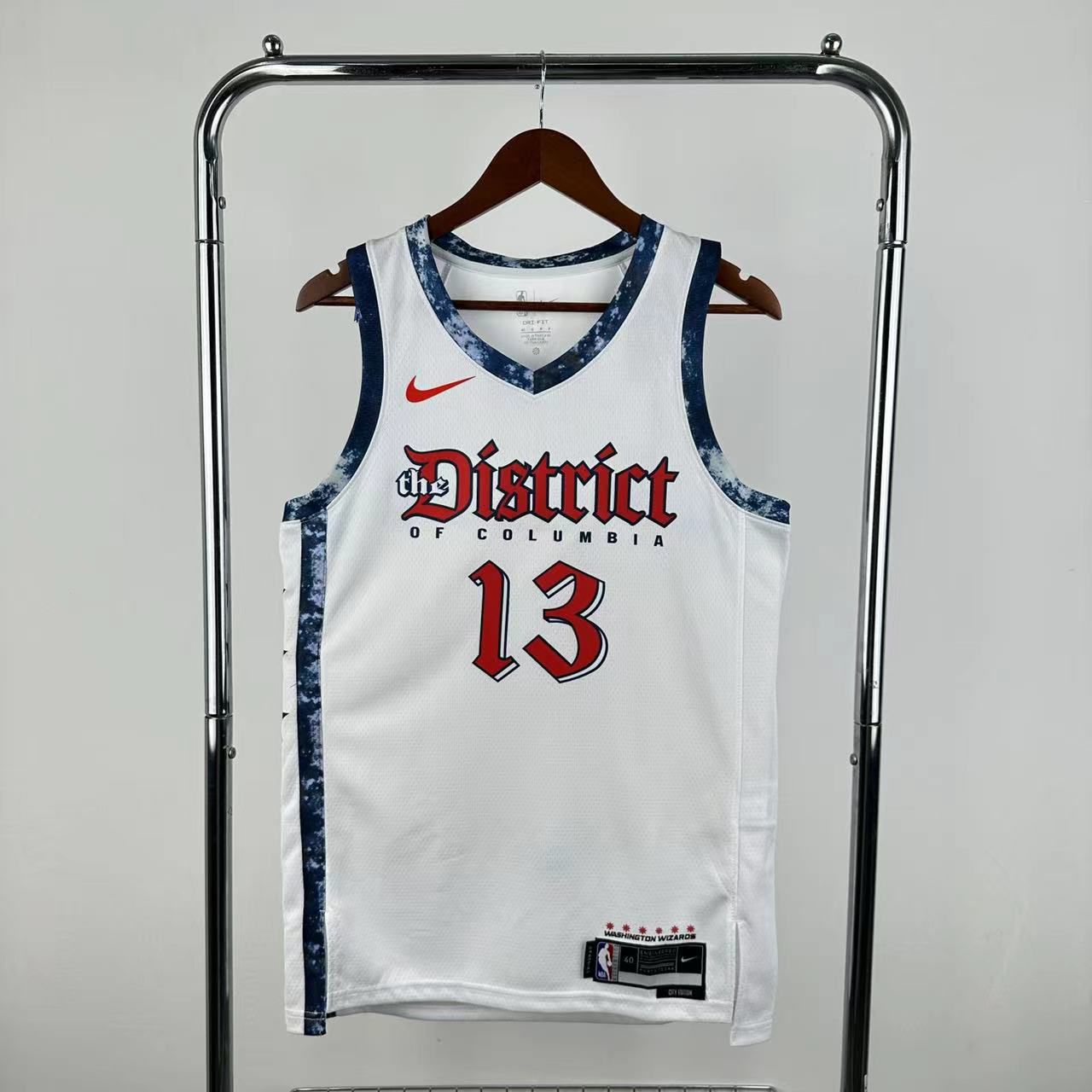 Men Washington Wizards 13 Poole White Nike City Edition Season 2025 NBA Jersey